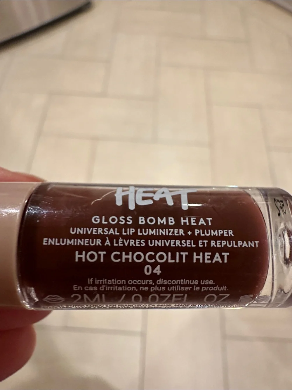 Fenty Beauty Mini lip gloss in Hot Chocolate Heat - new/unused